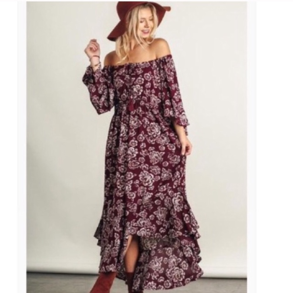 EUC•Blooming Floral Maxi• UMGEE•
